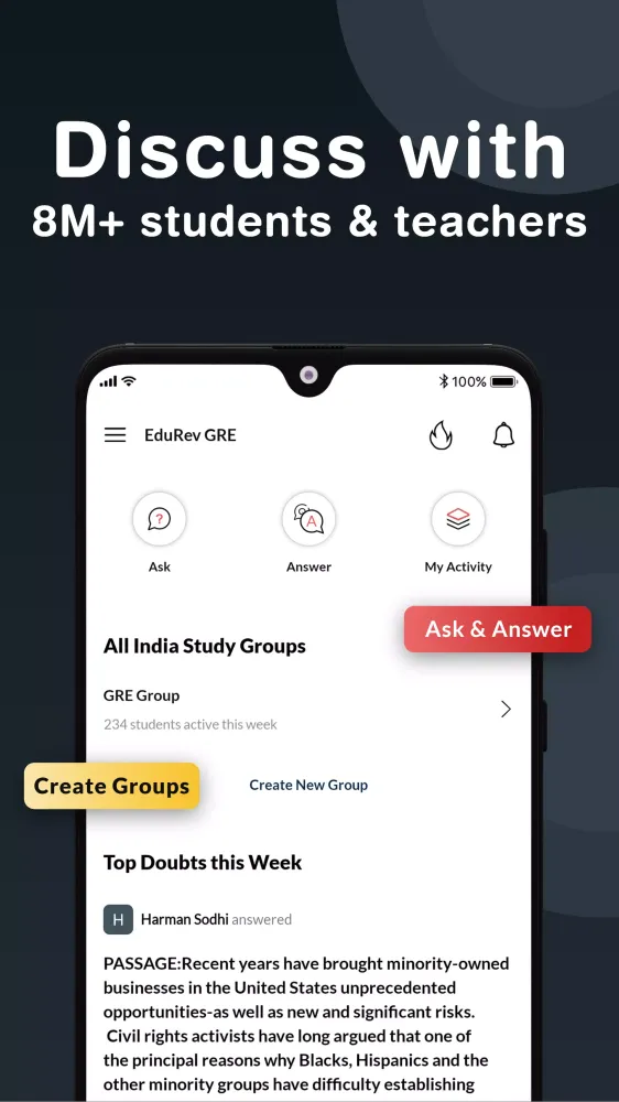 GRE Prep App Flashcards, Vocab Screenshots