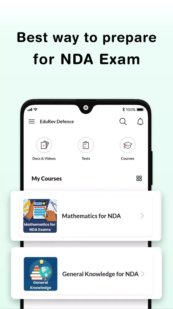 NDA Exam Preparation App 2025 Screenshots