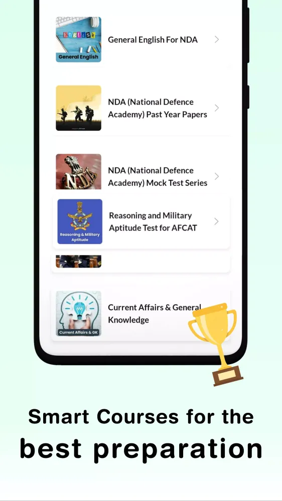 NDA Exam Preparation App 2025 Screenshots
