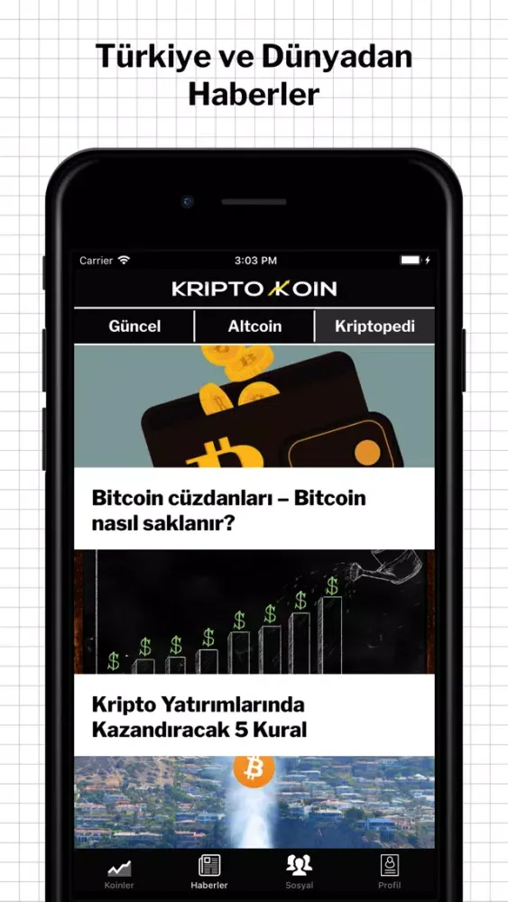Tangkapan skrin KriptoKoin Bitcoin Fiyat Haber