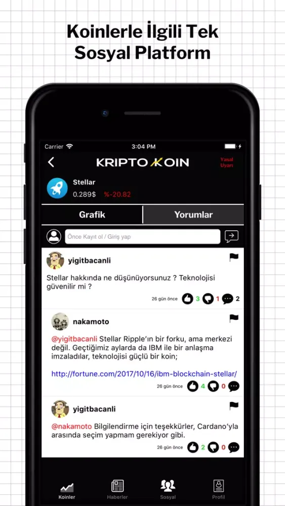Tangkapan skrin KriptoKoin Bitcoin Fiyat Haber