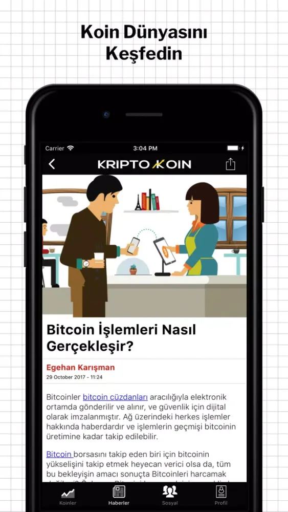 Tangkapan skrin KriptoKoin Bitcoin Fiyat Haber