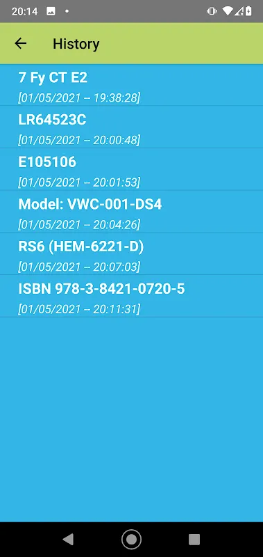 Tangkapan layar TextLine Scanner