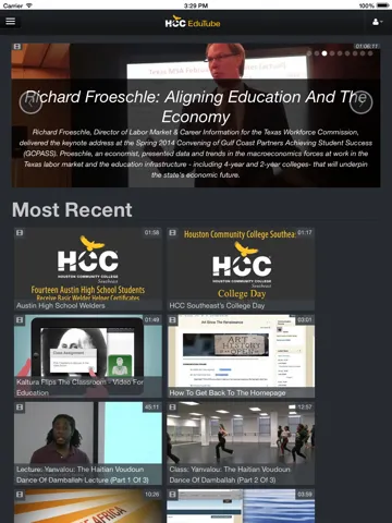 HCC Edutube iPad  スクリーンショット