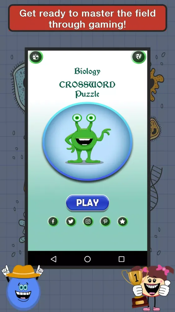 Biology Crossword Puzzle 스크린샷