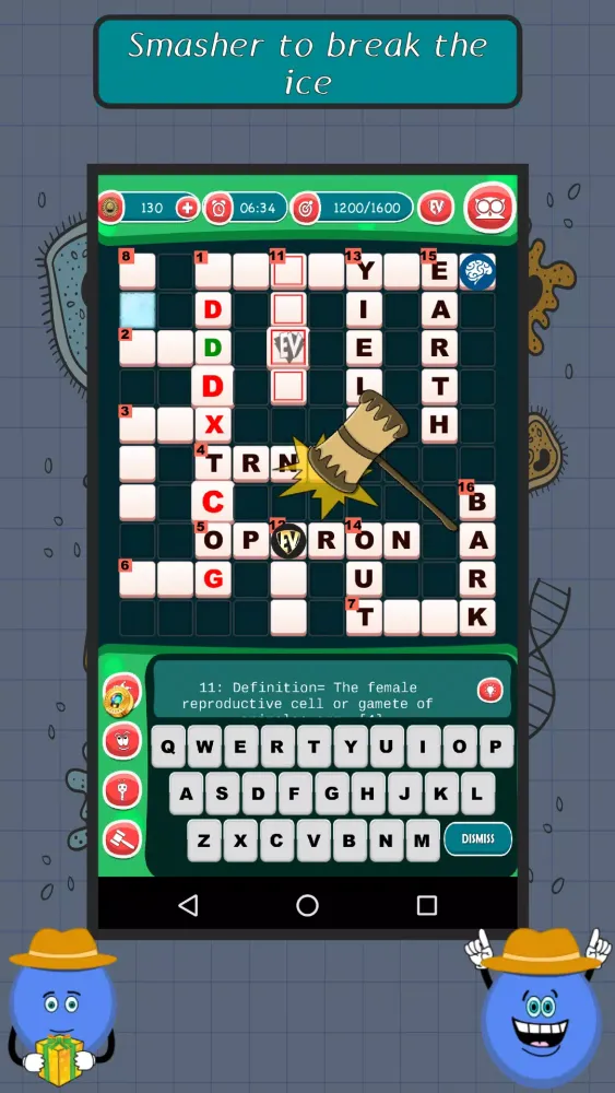Biology Crossword Puzzle 스크린샷