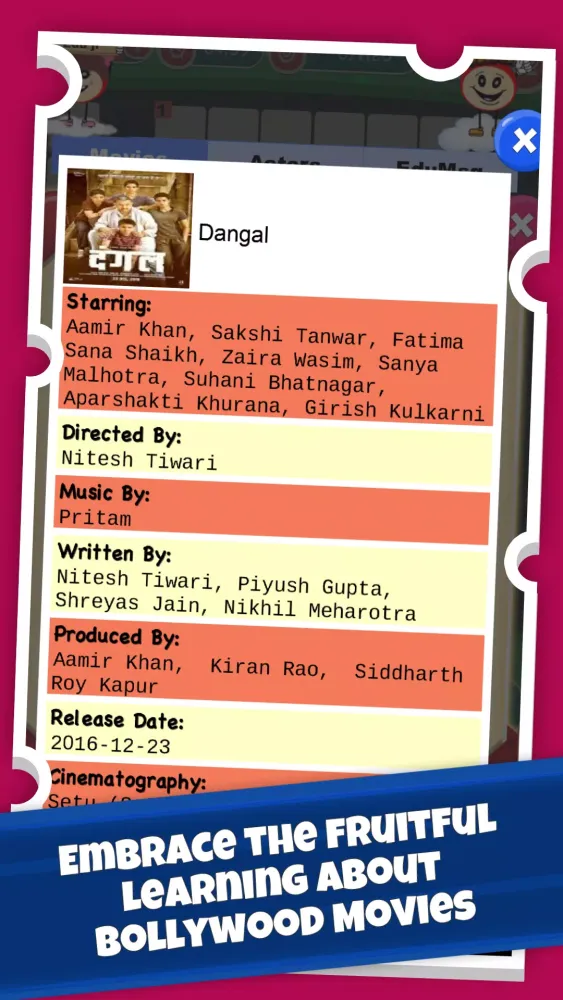 Скриншоты Bollywood Movies Crossword Puz