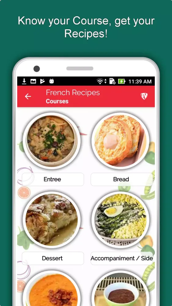 Screenshot di French Food Recipes Offline
