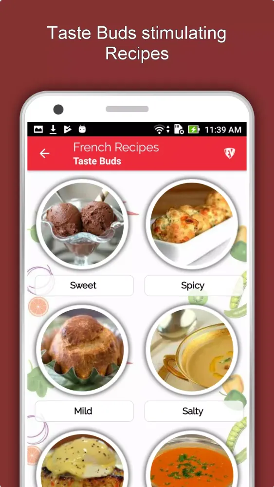 Screenshot di French Food Recipes Offline