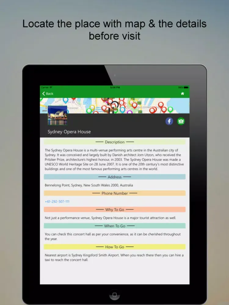 ภาพหน้าจอของ Explore Sydney SMART City Guide iPad 