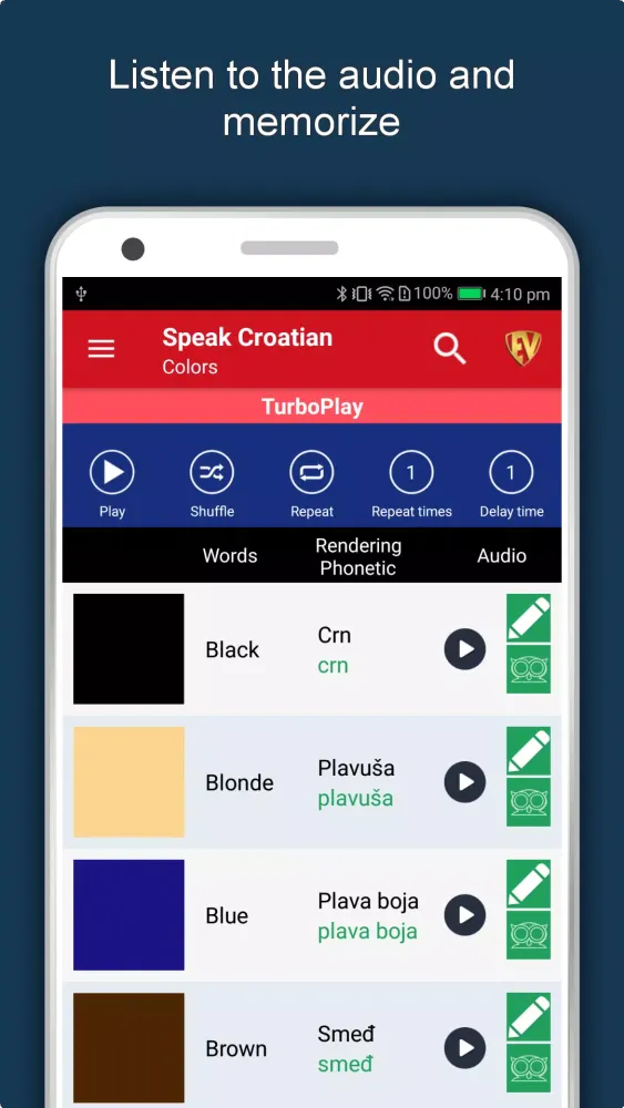 Learn Croatian Language App Screenshots