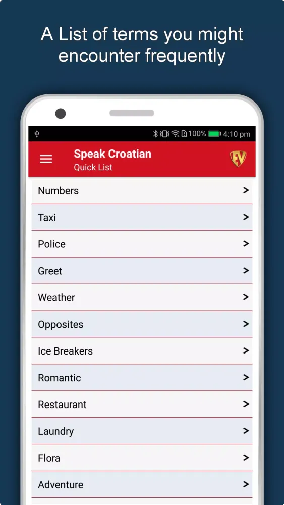 Learn Croatian Language App Screenshots