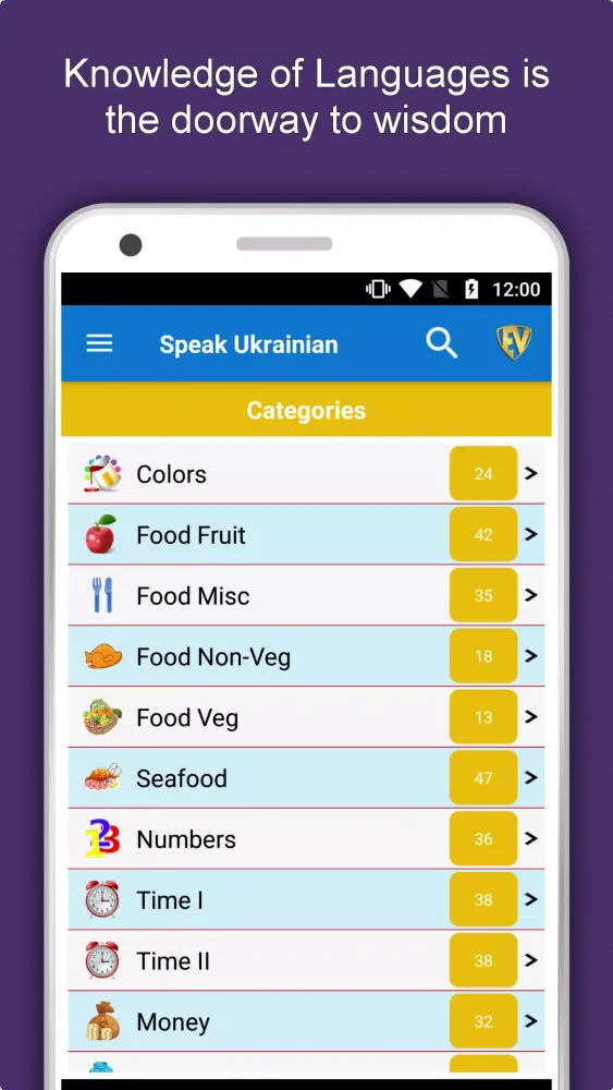 Скриншоты Learn Ukrainian Language App