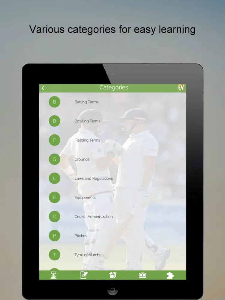 Cricket Dictionary PRO SMART Guide iPad 应用截图