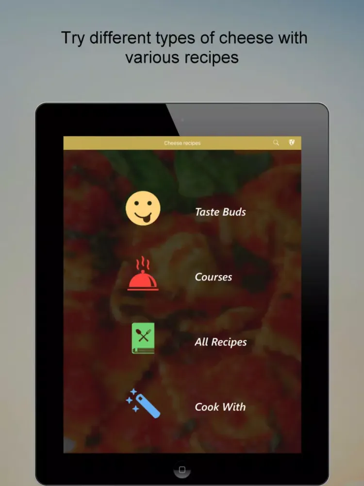 Tangkapan skrin Cheese Recipes SMART Cookbook iPad 