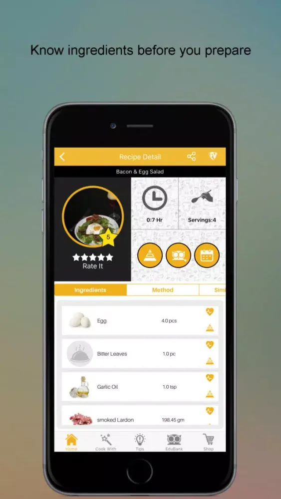 Egg Recipes SMART Cookbook应用截图
