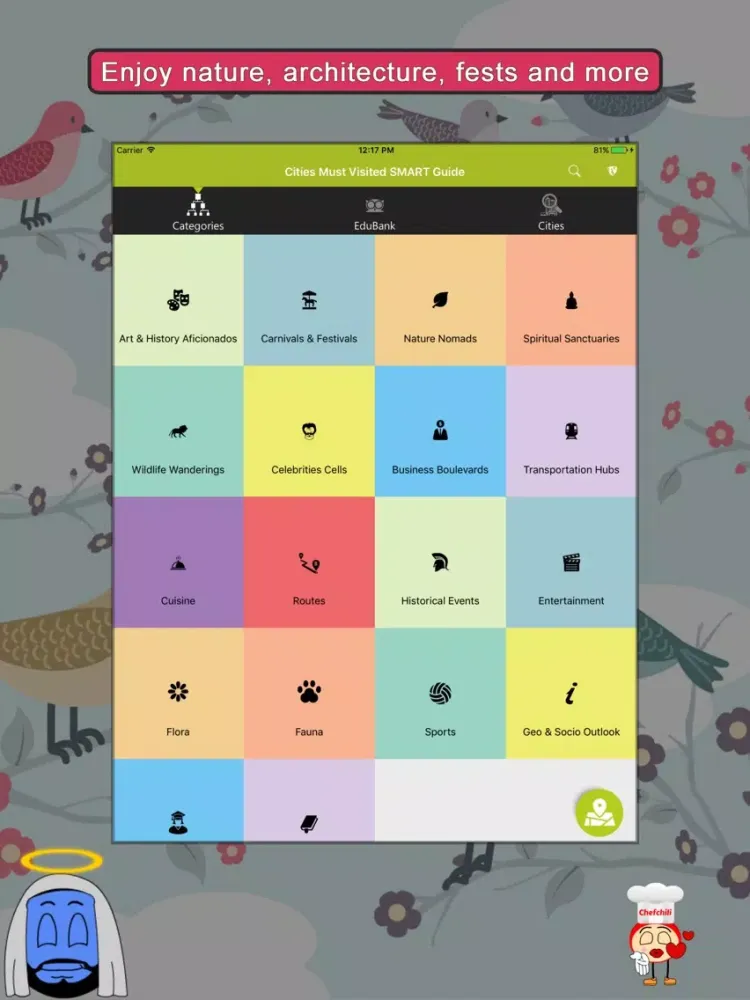 Tangkapan layar Must Visit Cities SMART Guide iPad 