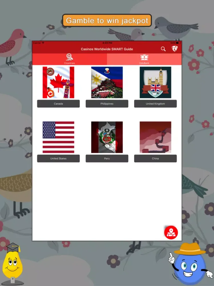 Casinos Worldwide SMART Guide iPad 应用截图