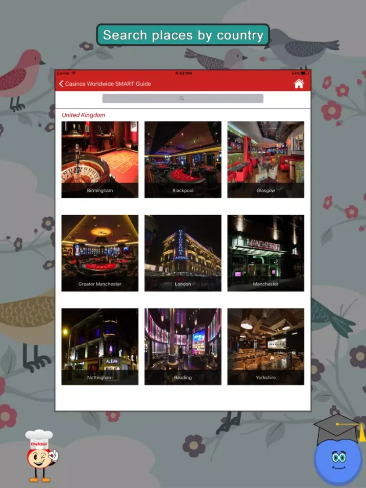 Casinos Worldwide SMART Guide iPad 应用截图