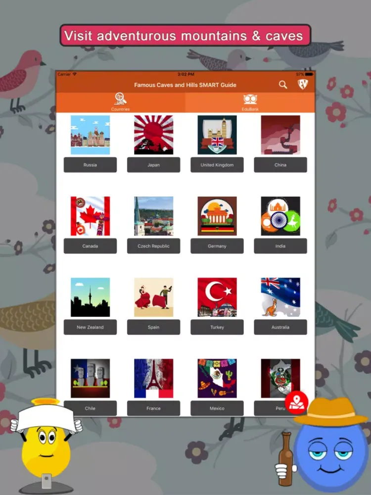 Capturas de pantalla de Famous Caves and Hills SMART Guide iPad 