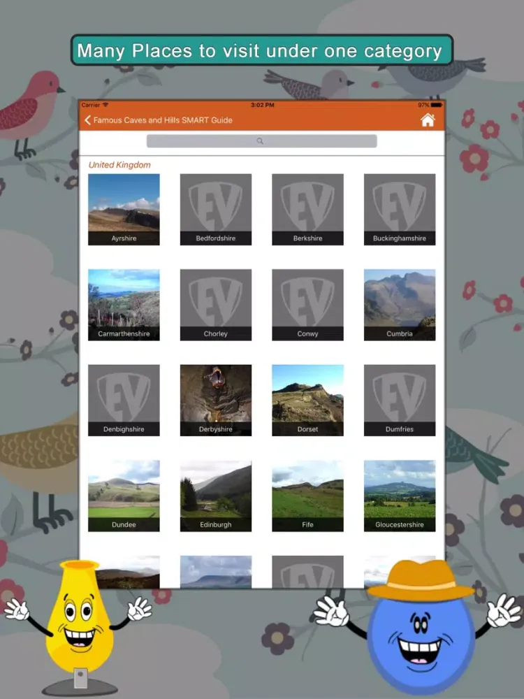 Capturas de pantalla de Famous Caves and Hills SMART Guide iPad 