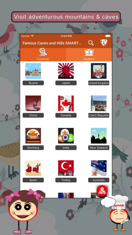 Capturas de pantalla de Famous Caves and Hills SMART Guide