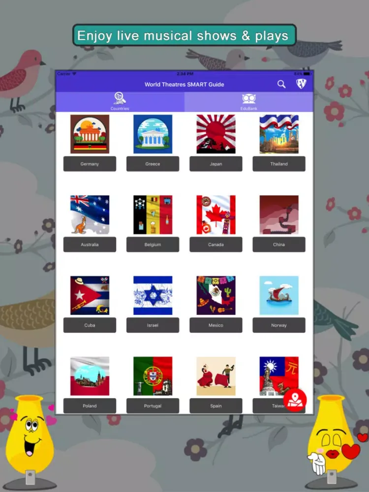 World Theatres SMART Guide iPad 應用截圖