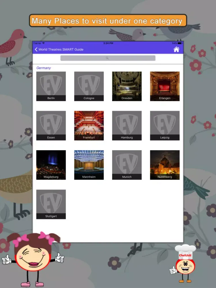 World Theatres SMART Guide iPad 應用截圖