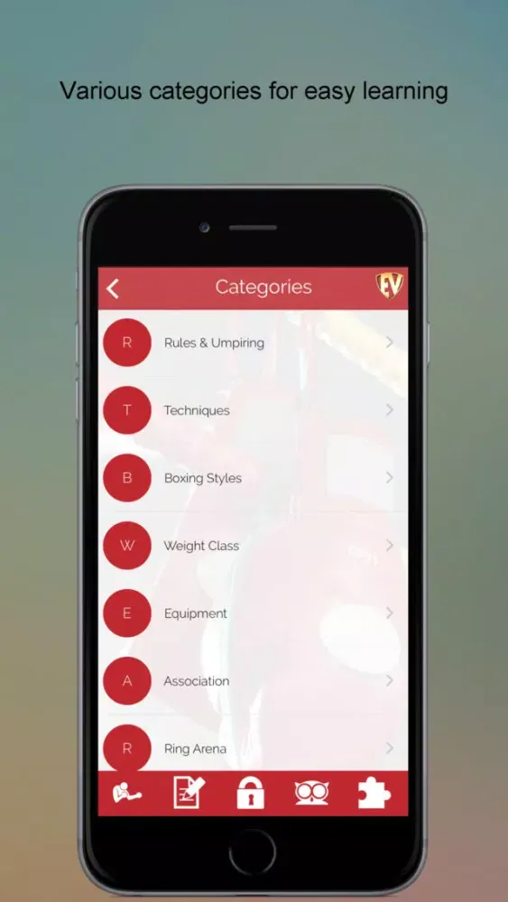 Capturas de tela do Boxing Dictionary SMART Guide