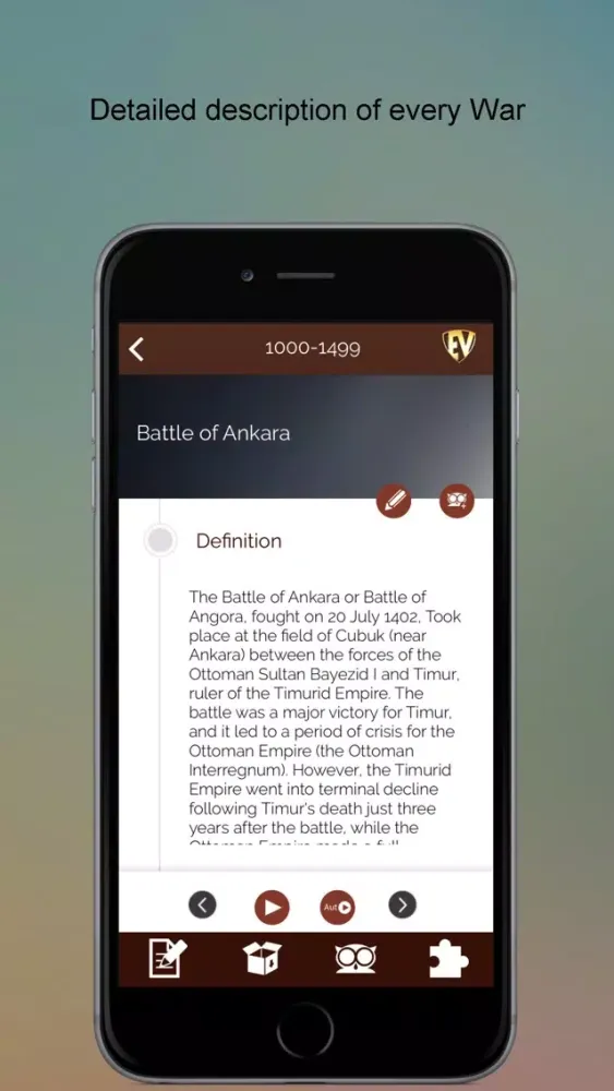 Historical Wars & battles PRO SMART Guide Screenshots