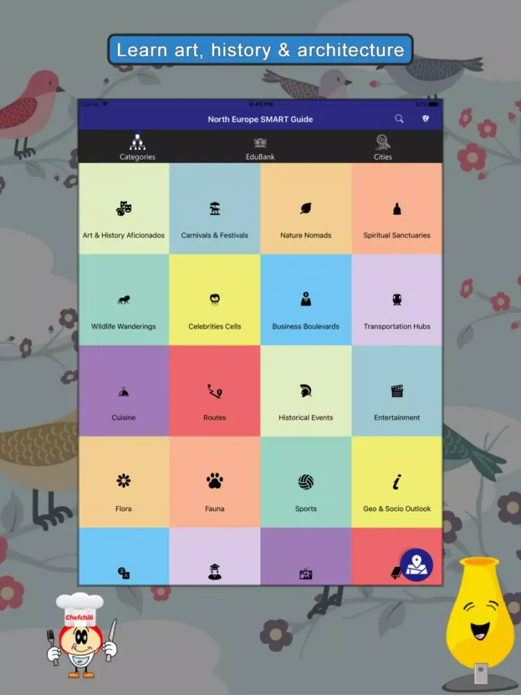 Capturas de pantalla de North Europe SMART Guide iPad 