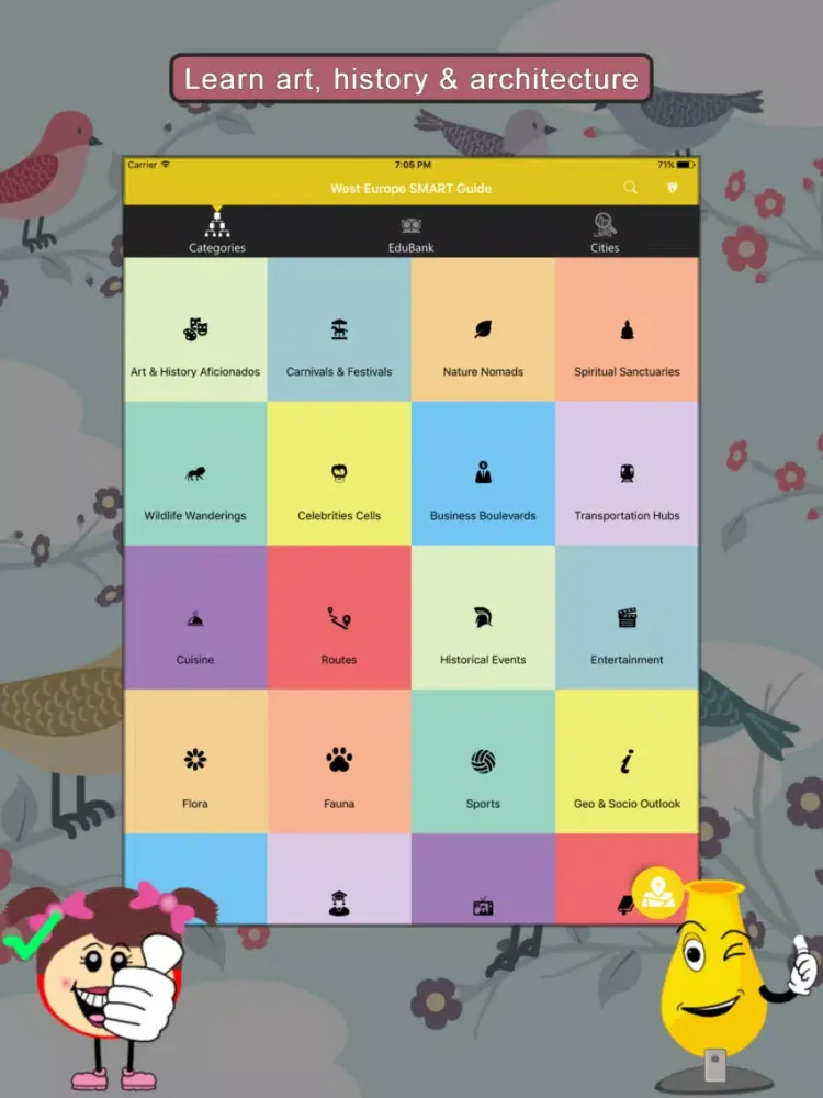 West Europe SMART Guide iPad  Screenshots
