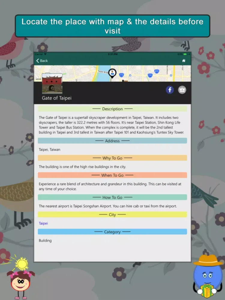 Capturas de tela do Explore Taiwan SMART Guide iPad 