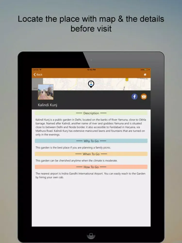 Zrzuty ekranu Explore New Delhi SMART City Guide iPad 