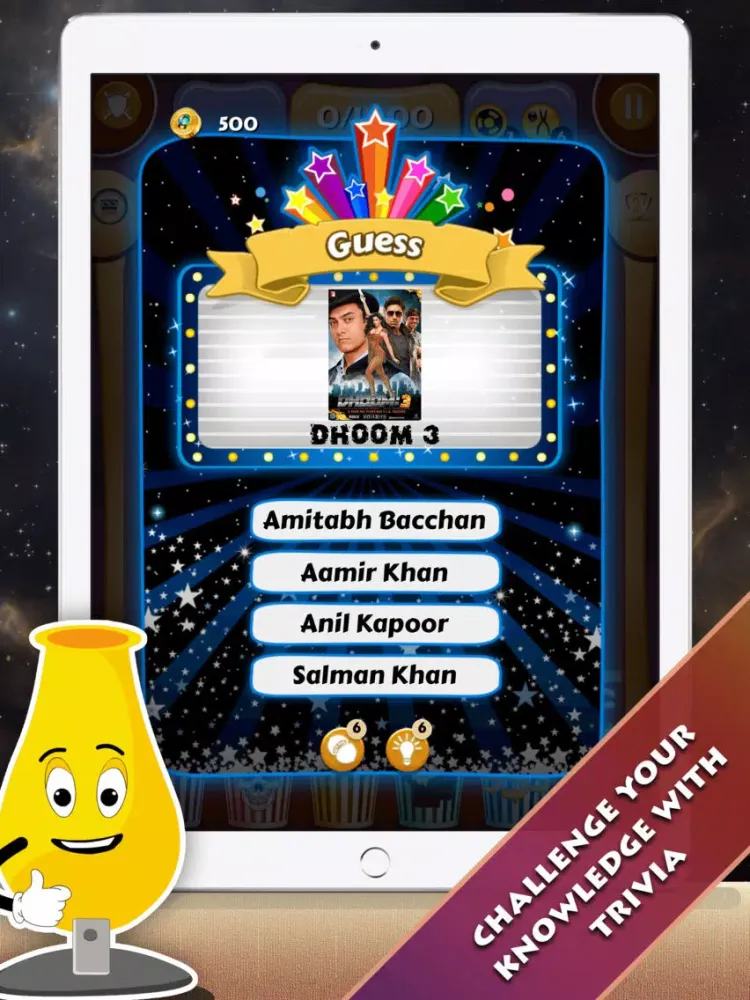 Ảnh chụp màn hình của SMART Pin-O-Ball of Bollywood Movies iPad 