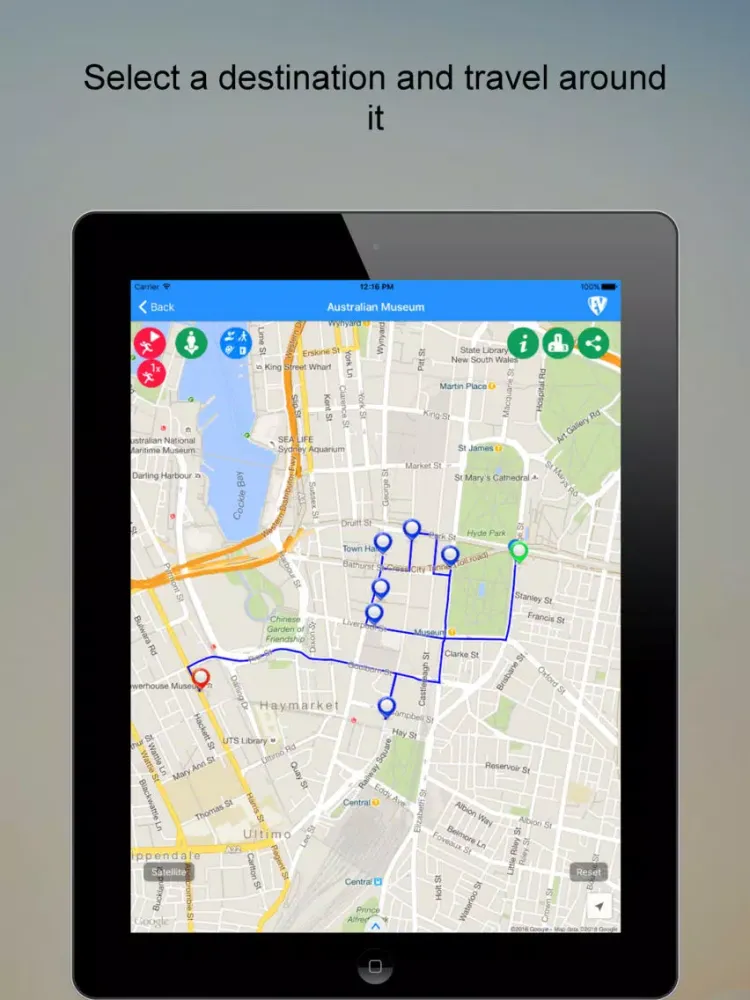 RouteIt: SMART Virtual Route Guide iPad  Screenshots