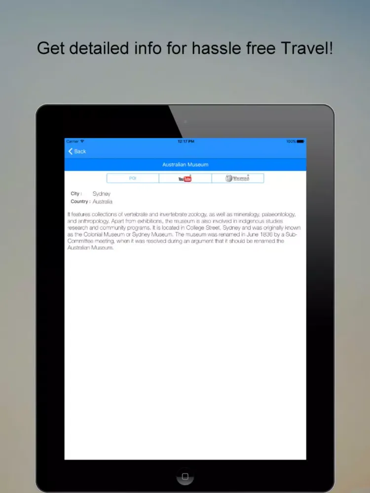 RouteIt: SMART Virtual Route Guide iPad  Screenshots