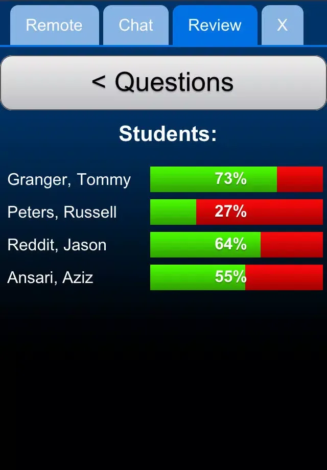Capturas de tela do ClickerSchool Virtual Clicker