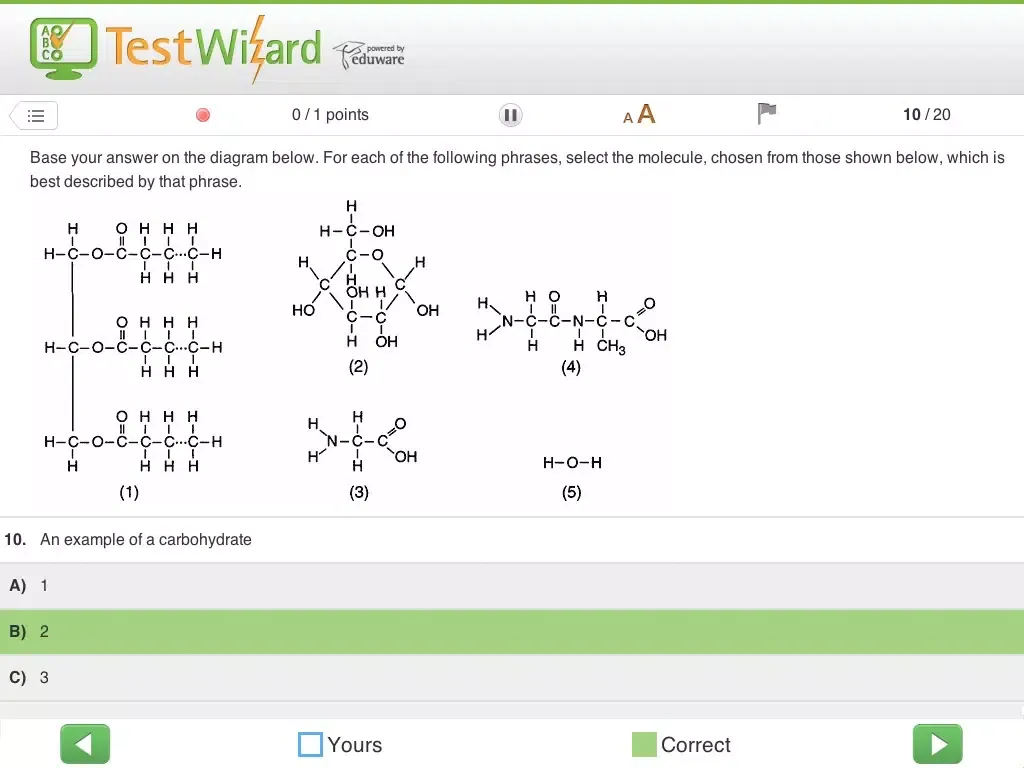 Captures d'écran de Test Wizard Mobile iPad 