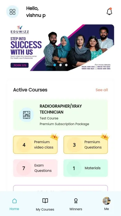 Ảnh chụp màn hình của PROMETRIC DHA MOH HAAD EDUWIZZ
