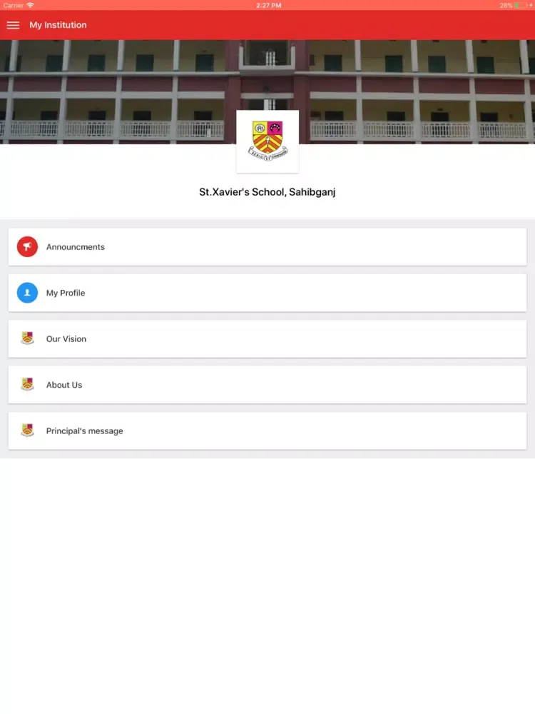 St. Xavier's School, Sahibganj iPad 应用截图