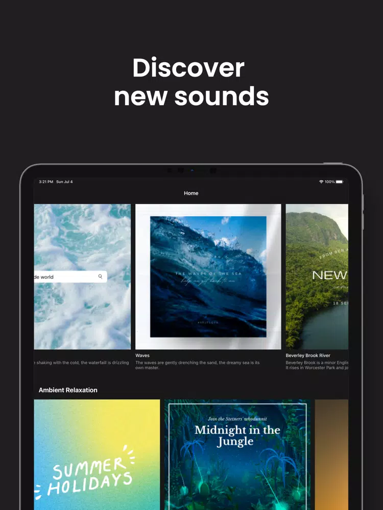 Bedtime: Fall Asleep, Insomnia iPad  Screenshots