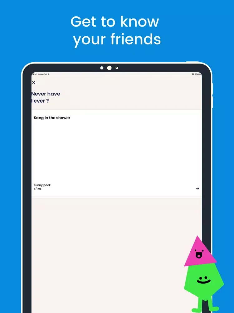 ภาพหน้าจอของ I Have Never? Dirty Questions iPad 