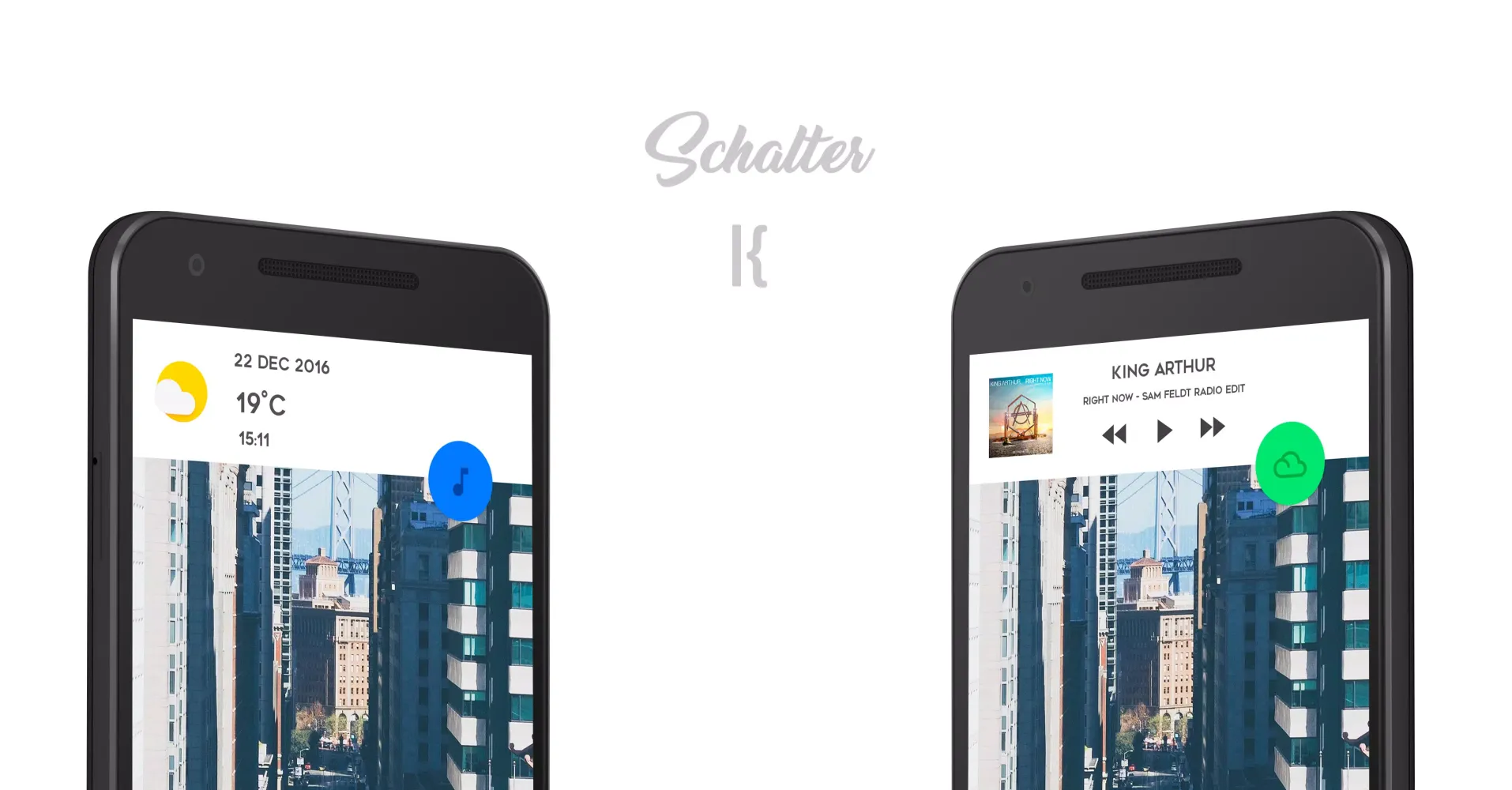 Tangkapan layar Schalter KWGT