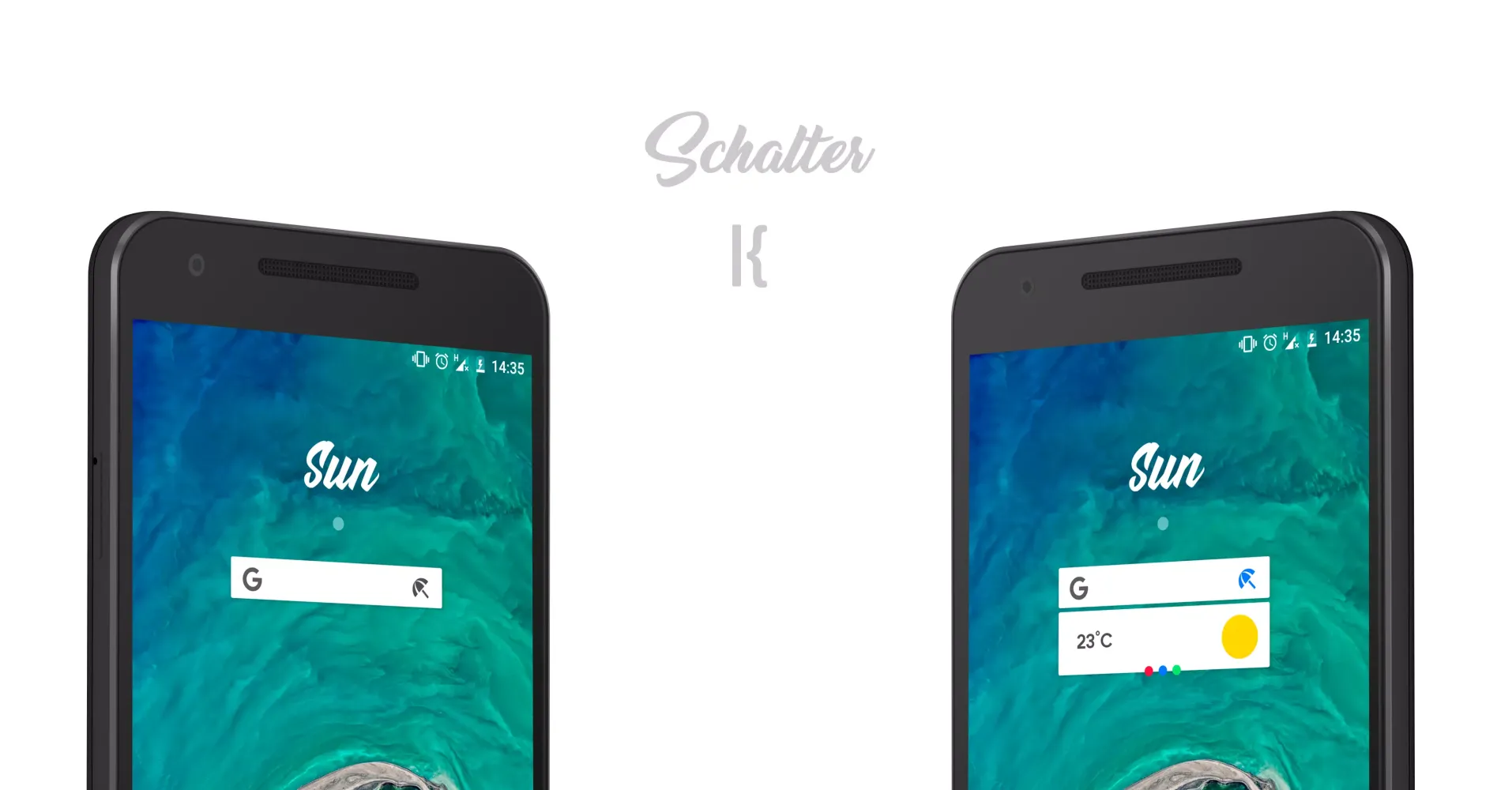 Tangkapan layar Schalter KWGT