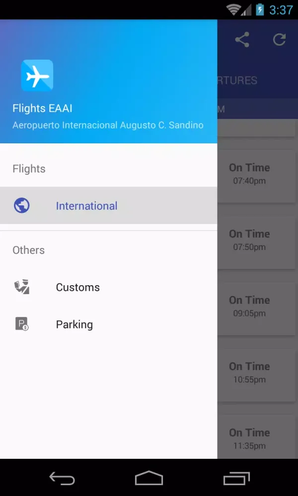 Capturas de pantalla de Flights Nicaragua