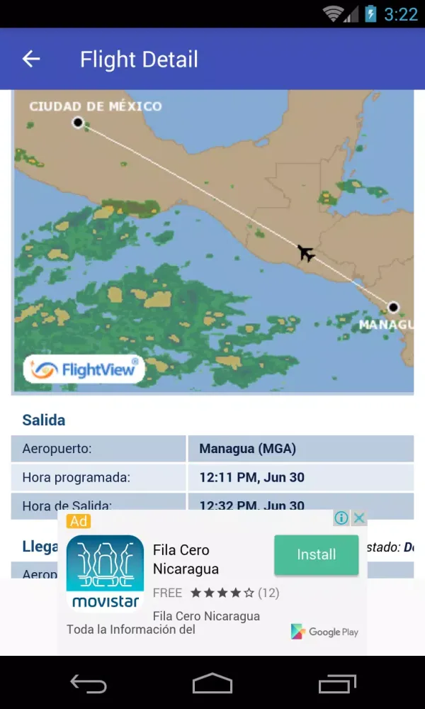 Capturas de pantalla de Flights Nicaragua