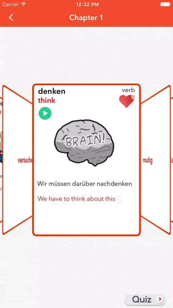 German Vocabulary Trainer- 스크린샷