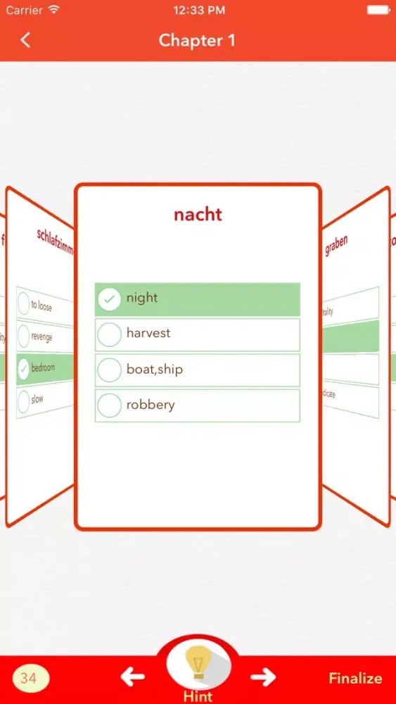 German Vocabulary Trainer- 스크린샷