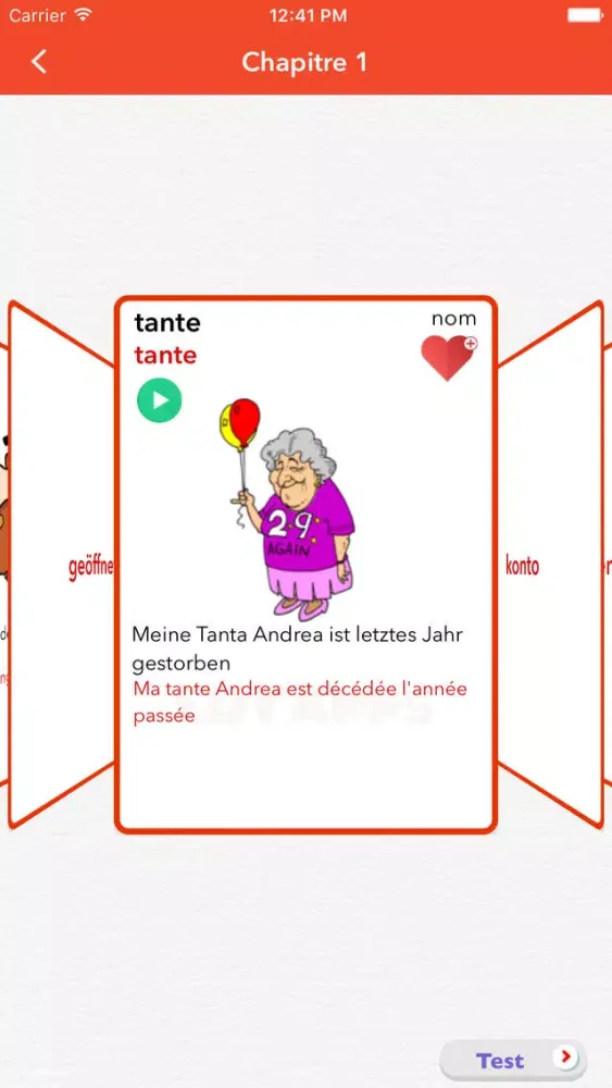 Vocabulaire allemand - Apprendre l'allemand Ekran Görüntüleri